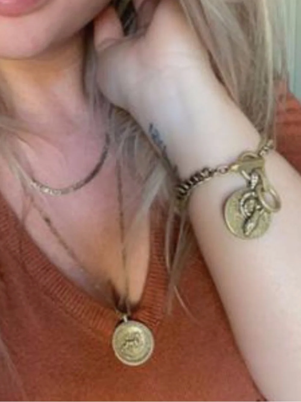 New Stella & Dot Heritage coin bracelet vintage Gold